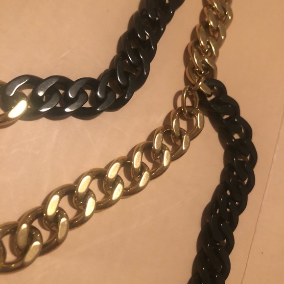 Michael Kors Gold & Black Necklace - Picture 3 of 4
